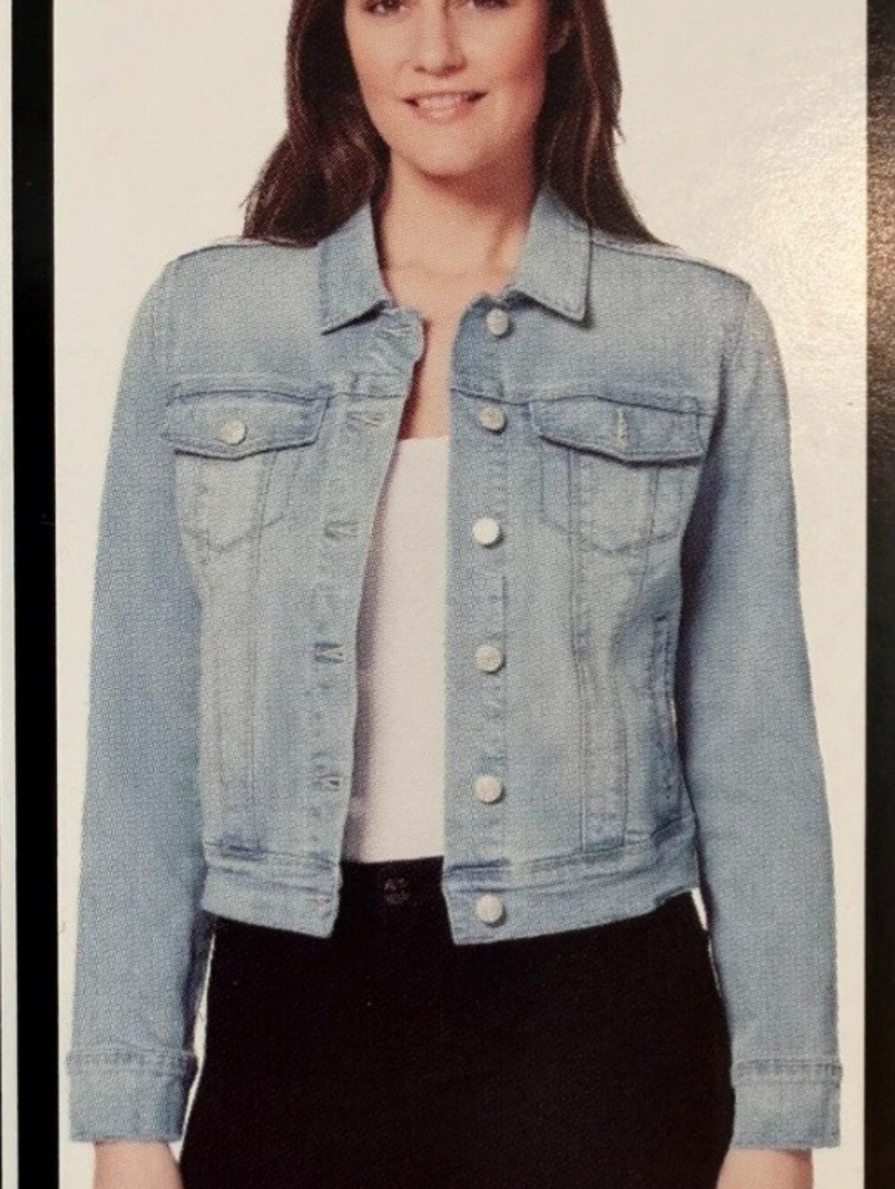 Nine West Light Blue Denim Jacket - Women's Classic Jean Jacket NWT XL